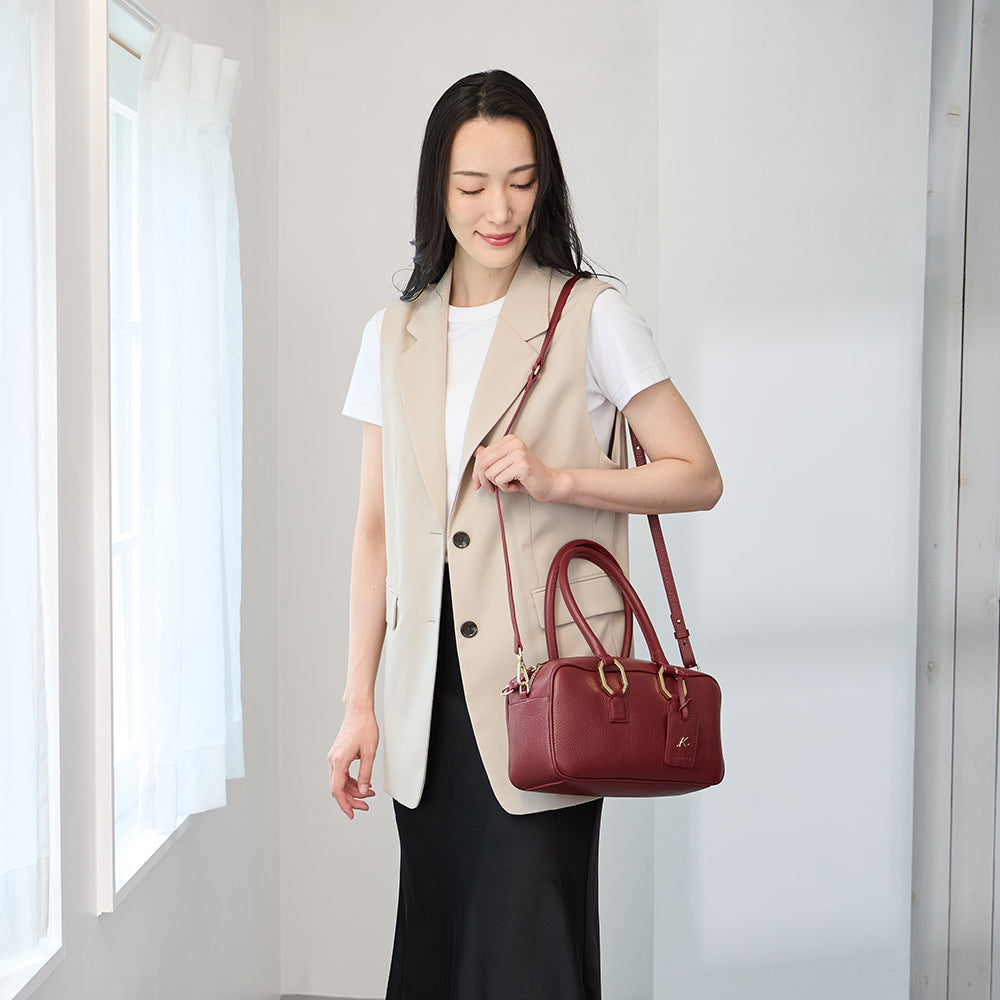 イタリー製 | 2WAY牛革ハンドバッグ KI-734