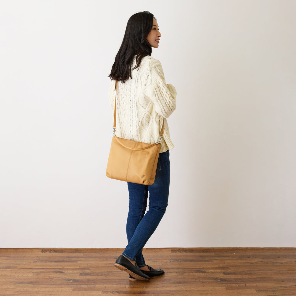 2WAY牛革セミショルダーバッグ Z-102