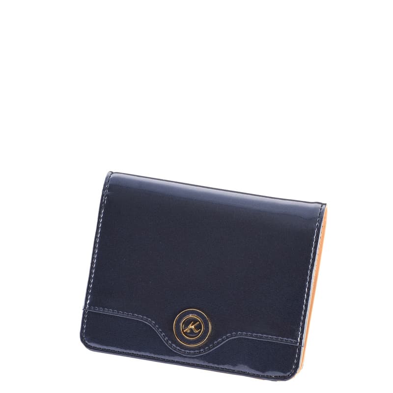 kitamura2合皮エナメルボックス型二つ折り財布
