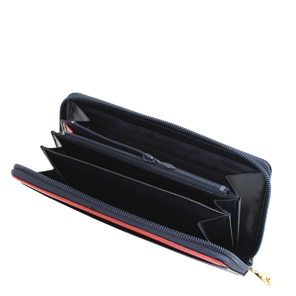 牛革ラウンド型長財布 D-23