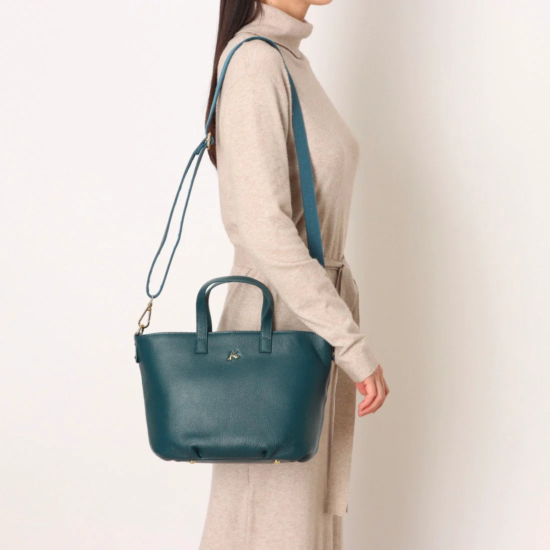 2WAY牛革ハンドバッグ P-1106