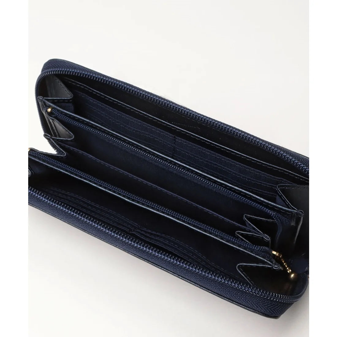 RHYTHMOS 長財布 革 ミッドナイトブルー RHYTHMOS 長財布 革 Zip(L