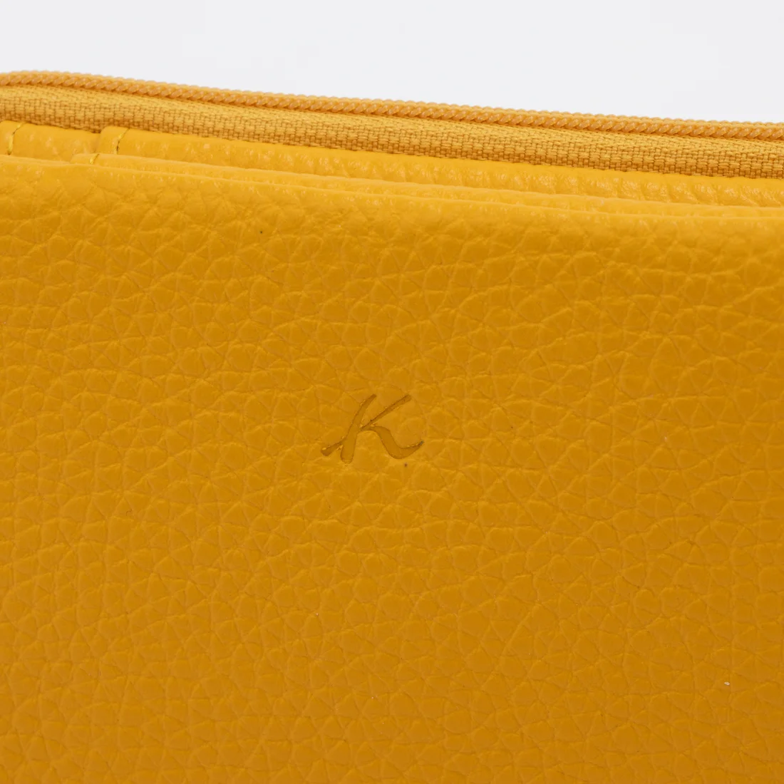 Kitamura 二つ折り財布　イエロー 未使用】Kitamura キタムラ 二つ折り財布 イエロー コンパクト財布 K