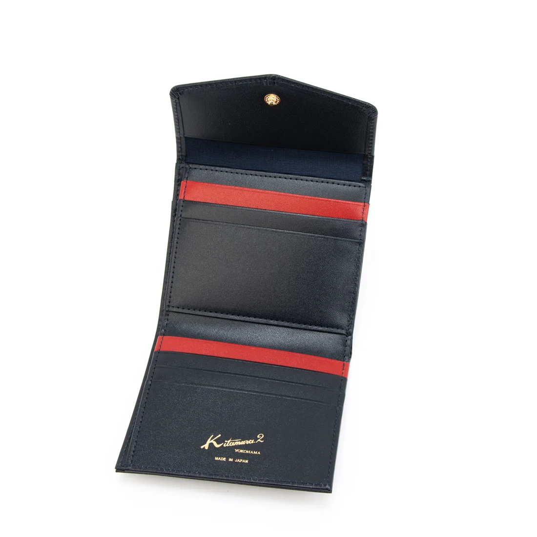 牛革薄型三つ折り財布 D-81