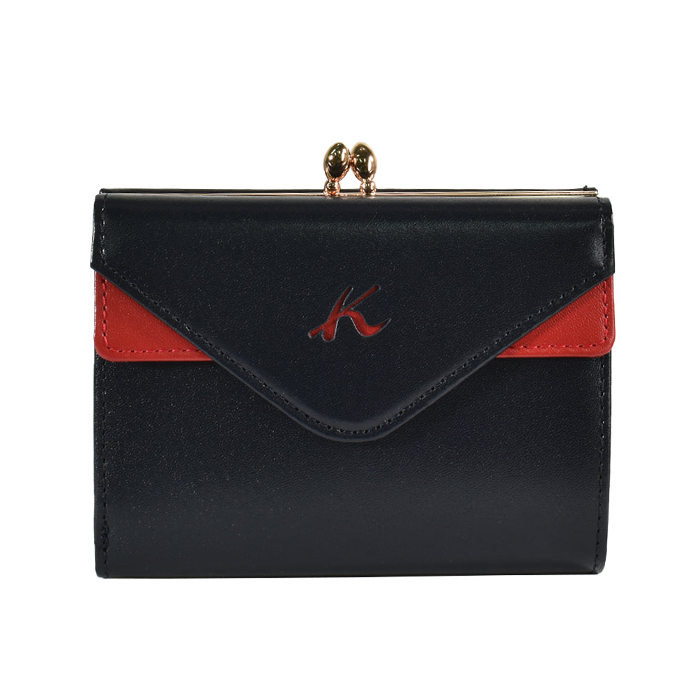 牛革口金二つ折り財布 D-21