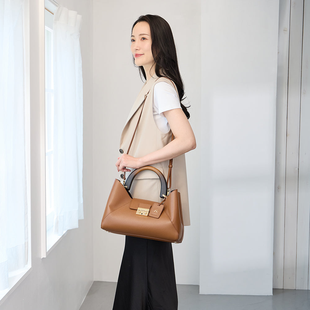 イタリー製 | 2WAY牛革ハンドバッグ KI-735