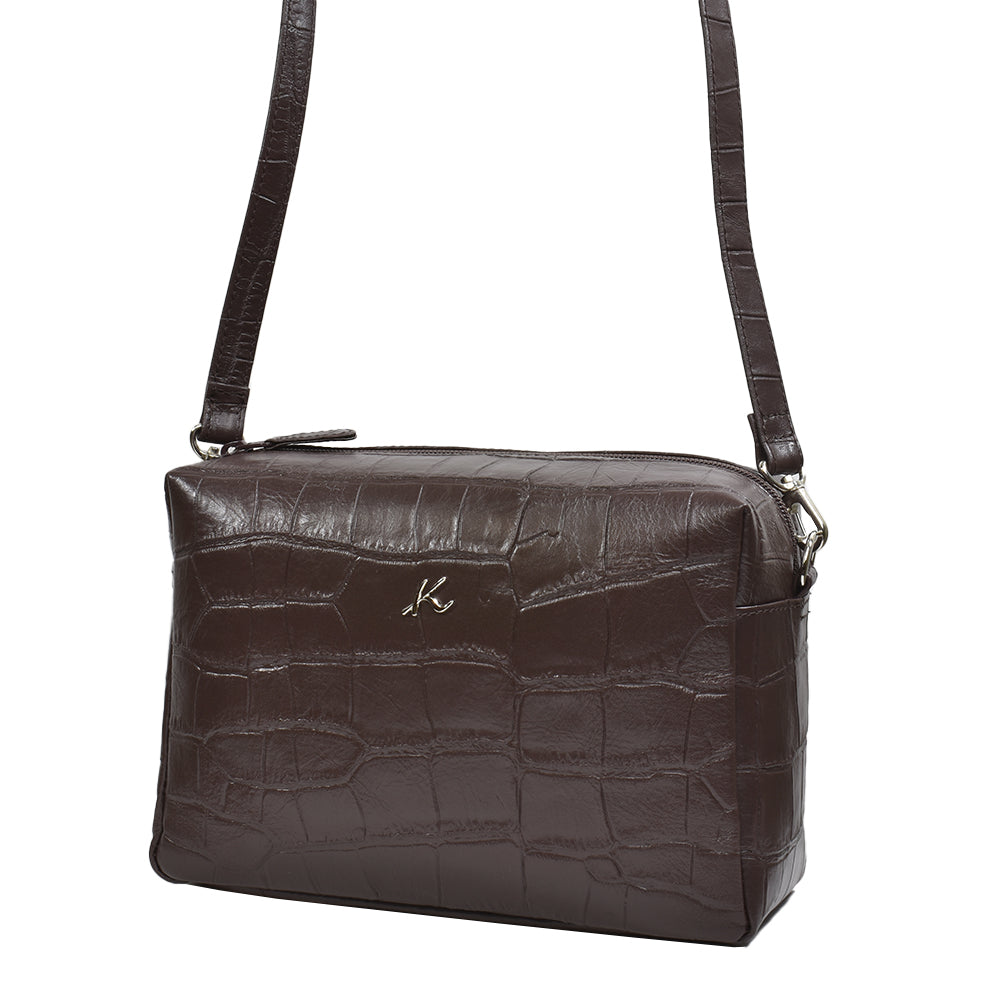 Kitamura2 キタムラ　ボストンバッグ　クロコ　型押し　オールレザー Kitamura2 キタムラ ボストンバッグ クロコ 型押し オールレザー