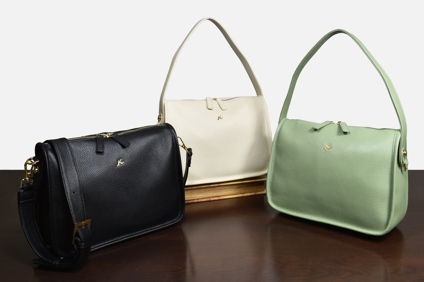 2WAY牛革セミショルダーバッグ P-1102