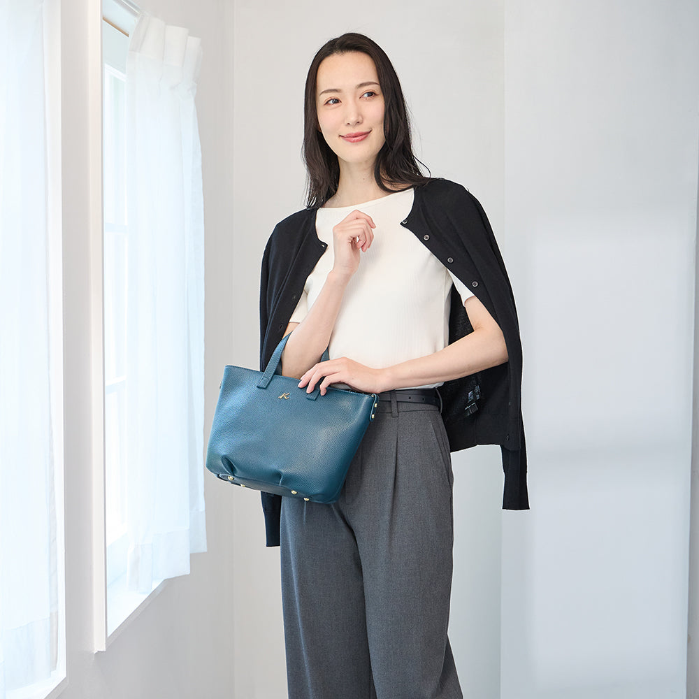 2WAY牛革ハンドバッグ P-1106 カラー1