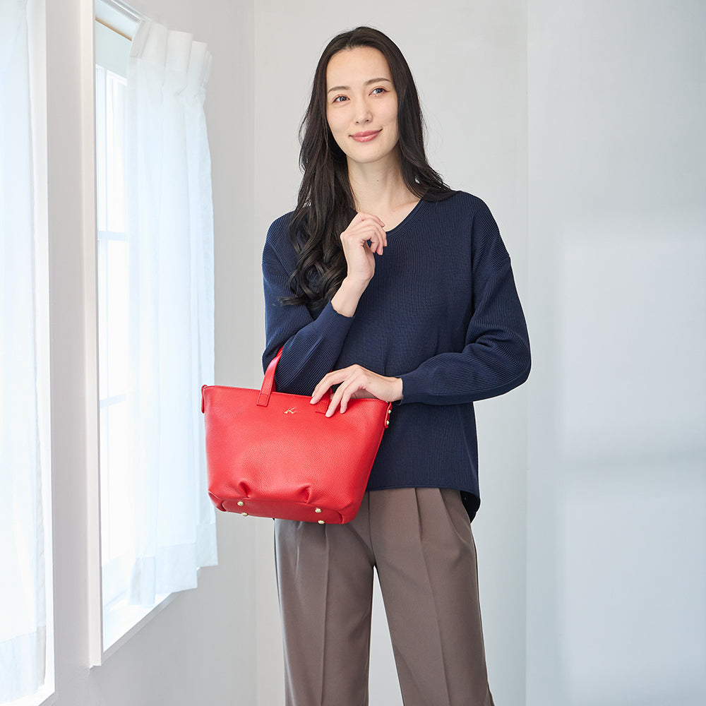 2WAY牛革ハンドバッグ P-1106