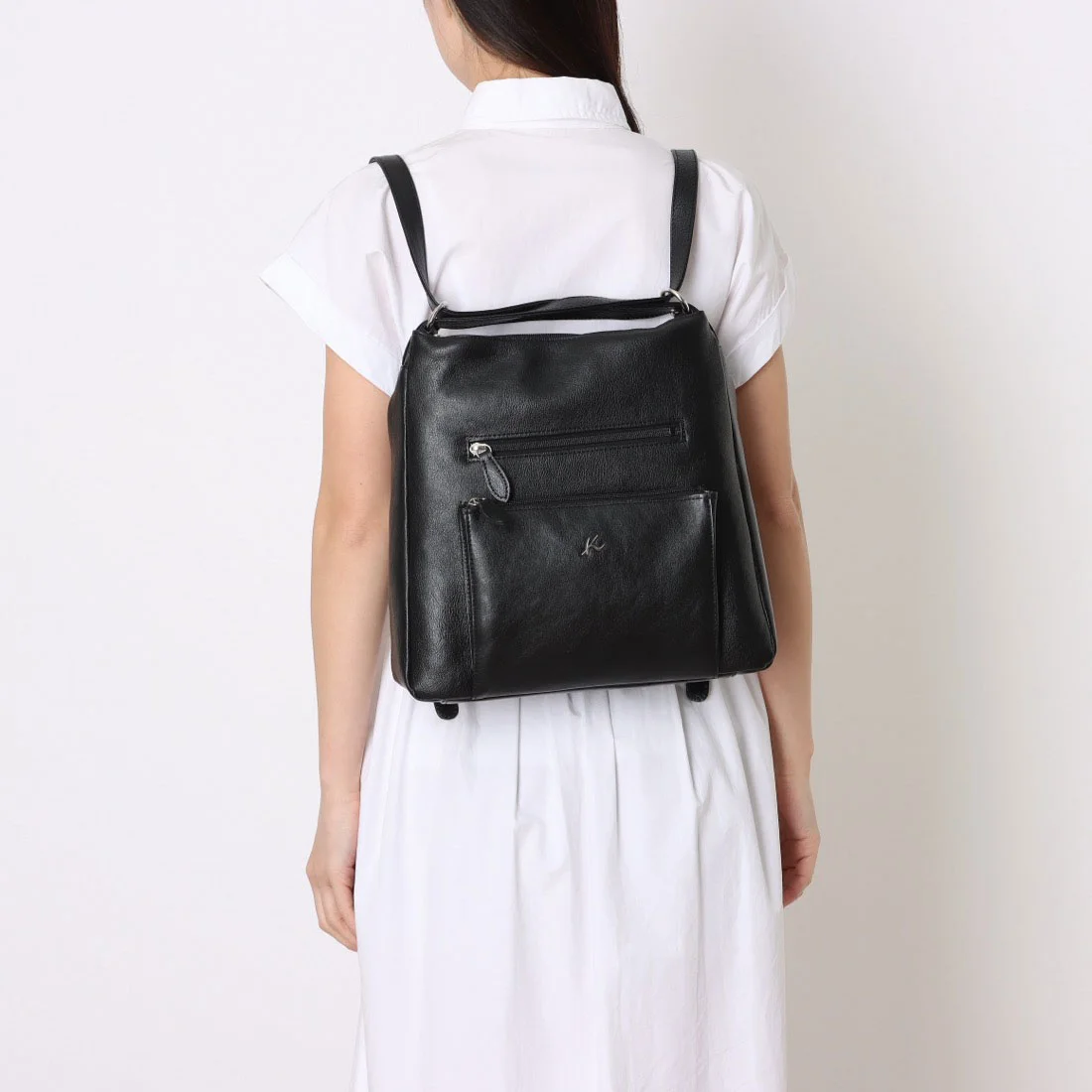 2WAY牛革セミショルダーバッグ  Q-13