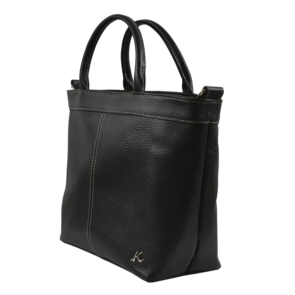 【美品】キタムラ バッグ ブラック ショルダー付 牛革 Kitamura キタムラ ショルダーバッグ Lady-K 高田純次